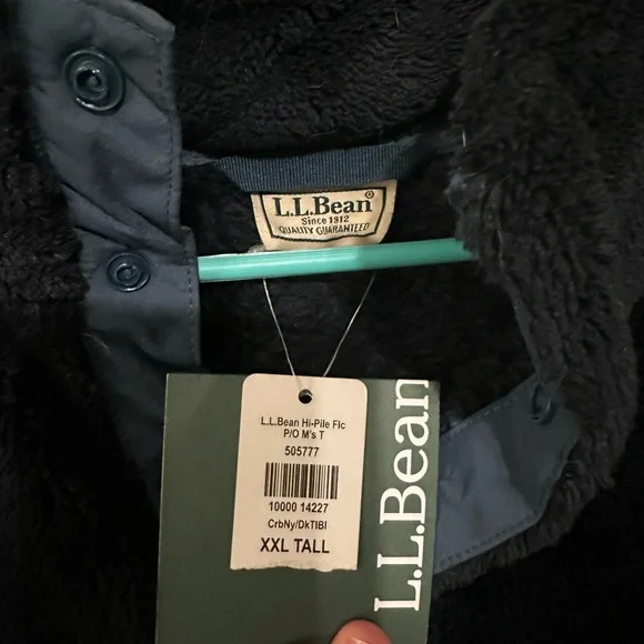 L.L. Bean Navy Fleece Pullover